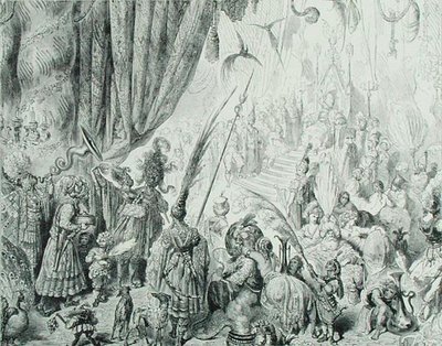 The Court of the King of Serendib by Gustave (after) Dore