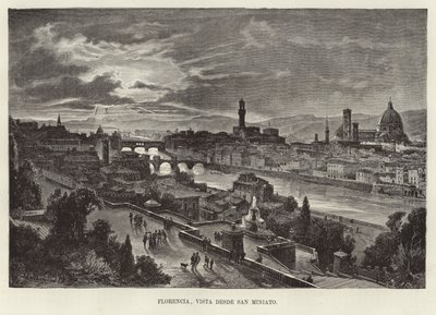 Florence, view from San Miniato by Gustave Bauernfeind