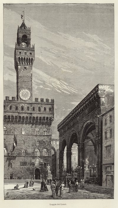 Loggia dei Lanzi by Gustave Bauernfeind
