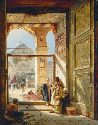 The Gate of the Great Umayyad Mosque, Damascus by Gustave Bauernfeind