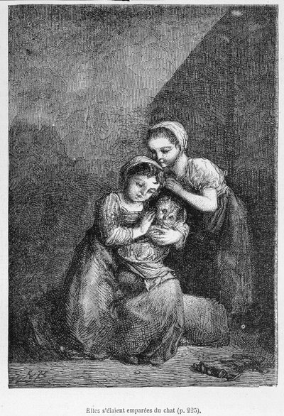 Cosette and Her Friend and the Cat - in 