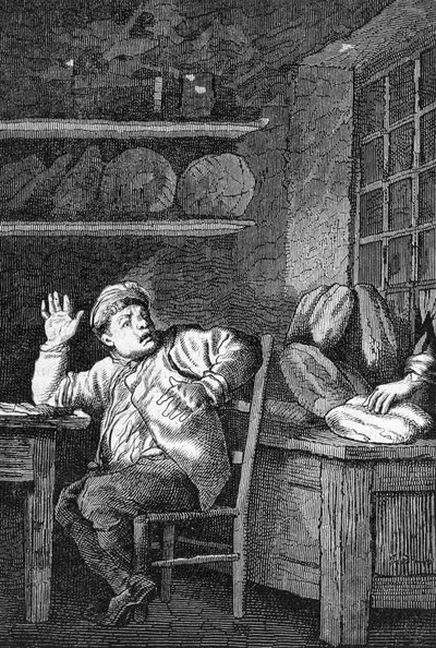 The Theft of Jean Valjean by Gustave Brion