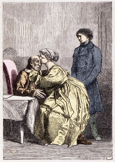 Marius and Cosette Visit Jean Valjean Sick - in 