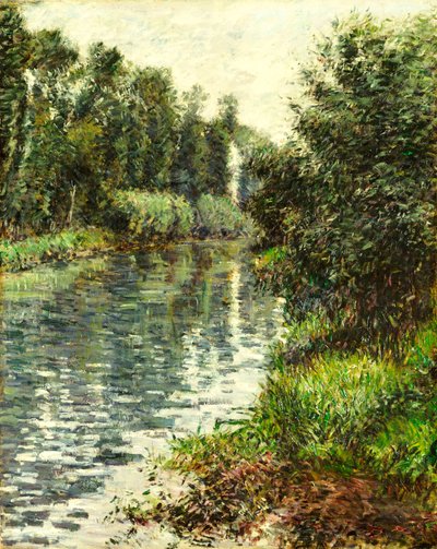 A Small Branch of the Seine, Argenteuil by Gustave Caillebotte