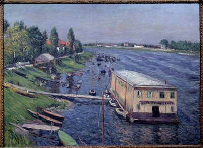 Boat Garage in Argenteuil by Gustave Caillebotte