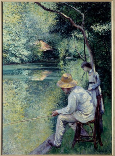 Fishing with the Line by Gustave Caillebotte