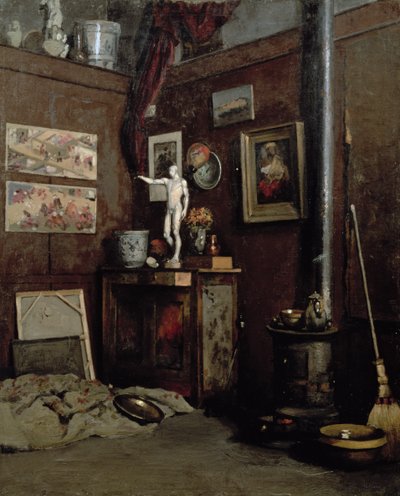 Interior of a Studio by Gustave Caillebotte