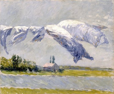 Laundry Drying, Petit Gennevilliers by Gustave Caillebotte