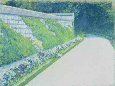 The Garden Wall, Yerres by Gustave Caillebotte