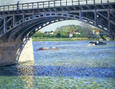 The Bridge of Argenteuil and the Seine, ca. 1883 by Gustave Caillebotte