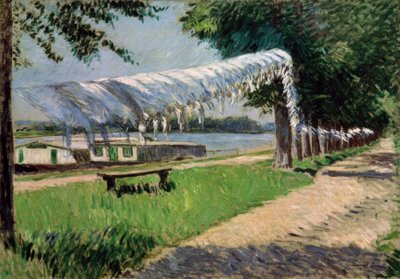 Clothes Drying by the Seine, Petit Gennevilliers by Gustave Caillebotte
