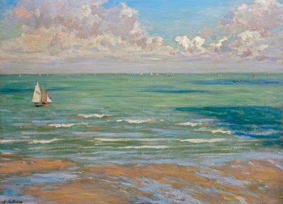 Marine (or Marine, Regattas at Villers) by Gustave Caillebotte