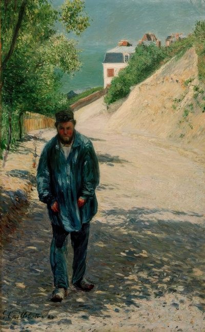 Père Magloire on the Road between Saint-Clair and Étretat by Gustave Caillebotte