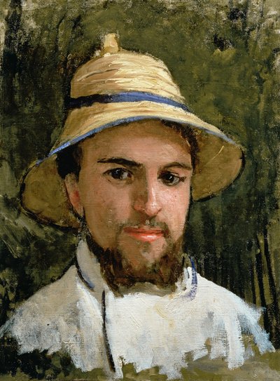 Self Portrait with Pith Helmet by Gustave Caillebotte