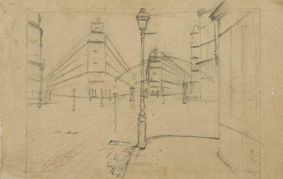 Study for Paris Street, Rainy Day by Gustave Caillebotte