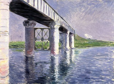 The Bridge at Argenteuil by Gustave Caillebotte