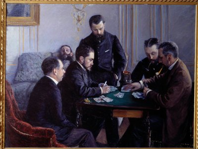 The Besigue Part by Gustave Caillebotte