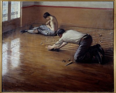 The floor planers, Painting by Gustave Caillebotte by Gustave Caillebotte