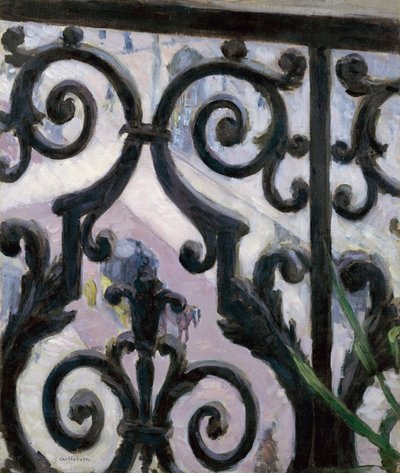 View from a balcony - Painting by Gustave Caillebotte (1848-1894) by Gustave Caillebotte
