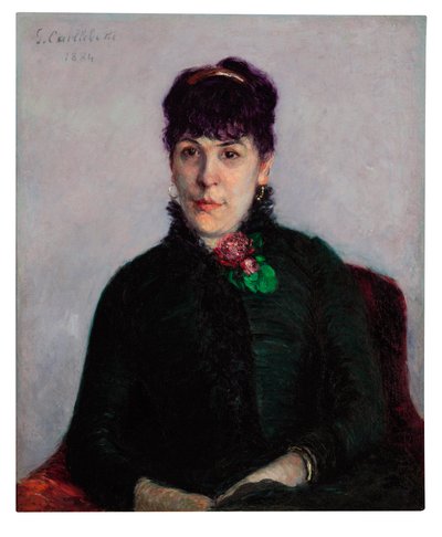 Woman with a Rose by Gustave Caillebotte