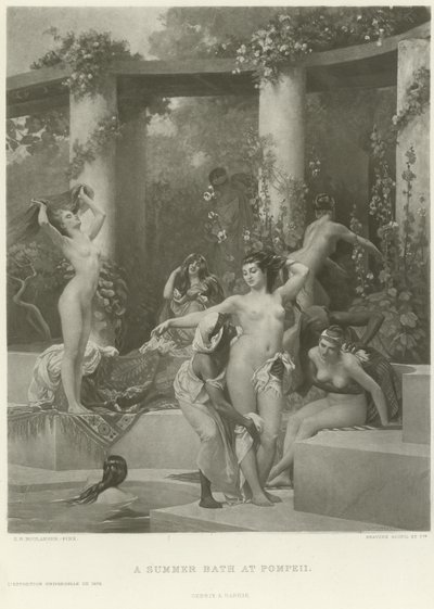 A Summer Bath at Pompeii by Gustave Clarence Rodolphe Boulanger
