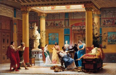 Rehearsal of Joueur de flûte and La femme de Diomède in the Atrium of Prince Napoleon