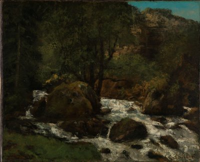 A Brook in the Forest, Jura by Gustave Courbet