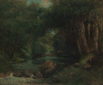 A Brook in the Forest, ca. 1868-77 by Gustave Courbet