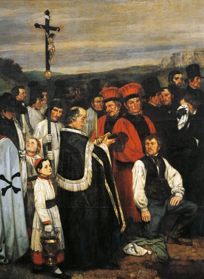 A Burial at Ornans by Gustave Courbet