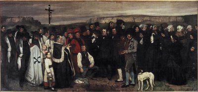 A Funeral in Ornans by Gustave Courbet