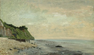 Cliffs on the Sea Coast: Small Beach, Sunrise by Gustave Courbet