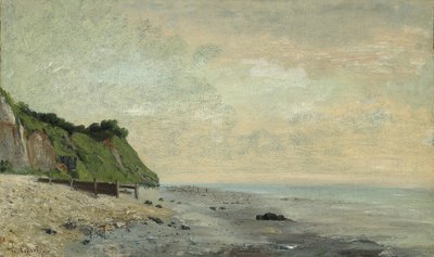 Cliffs on the Sea Coast: Small Beach, Sunrise by Gustave Courbet