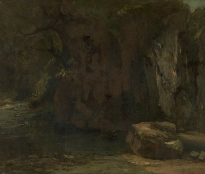 The Rocks of La Loue by Gustave Courbet