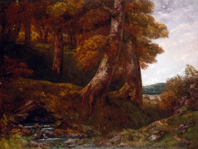 Entering the Forest by Gustave Courbet
