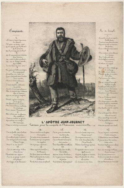 Jean Journet Departing for the Conquest of Universal Harmony by Gustave Courbet