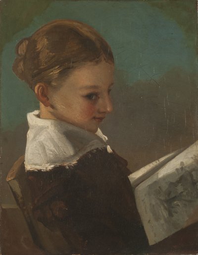 Juliette Courbet at the Age of Ten by Gustave Courbet