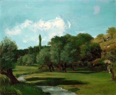 La Bretonnerie in the Indre Department by Gustave Courbet