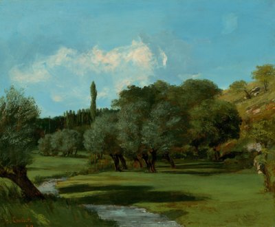 La Bretonnerie in the Department of Indre, 1856 by Gustave Courbet