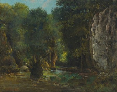 The Black Well (The Gorges of the Loue) by Gustave Courbet