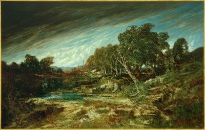 The Gust of Wind, Forest of Fontainebleau by Gustave Courbet