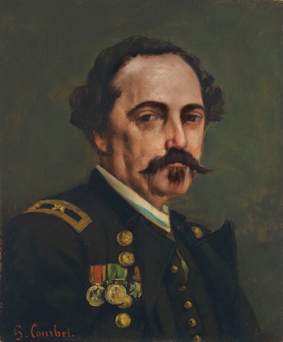 Portrait of General Gustave Paul Cluseret 1823-1900 by Gustave Courbet