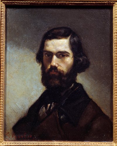 Portrait of Jules Valles (1832-1885) writer, journalist and politician by Gustave Courbet