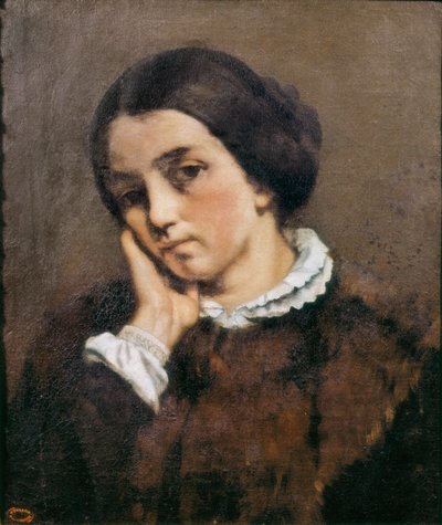 Portrait of Zelie Courbet by Gustave Courbet