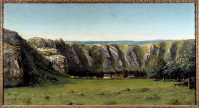 Rocky Landscape Around Flagey by Gustave Courbet