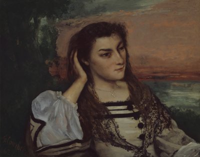 Reverie Portrait of Gabrielle Borreau, 1862 by Gustave Courbet