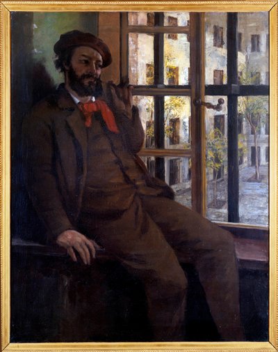 Self Portrait at Saint Pelagie by Gustave Courbet