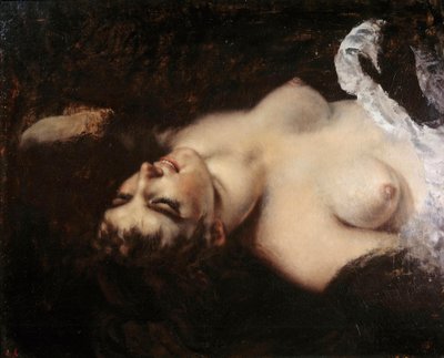 Study for the Woman with the Parrot by Gustave Courbet