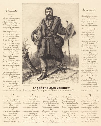 The Apostle Jean Journet Setting Out for the Conquest of Universal Harmony by Gustave Courbet