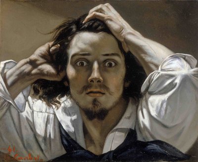 The Desperate Man (Self-Portrait) by Gustave Courbet