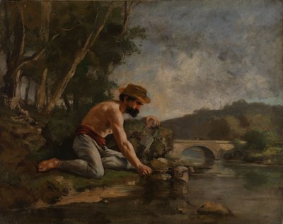 The Fisherman by Gustave Courbet
